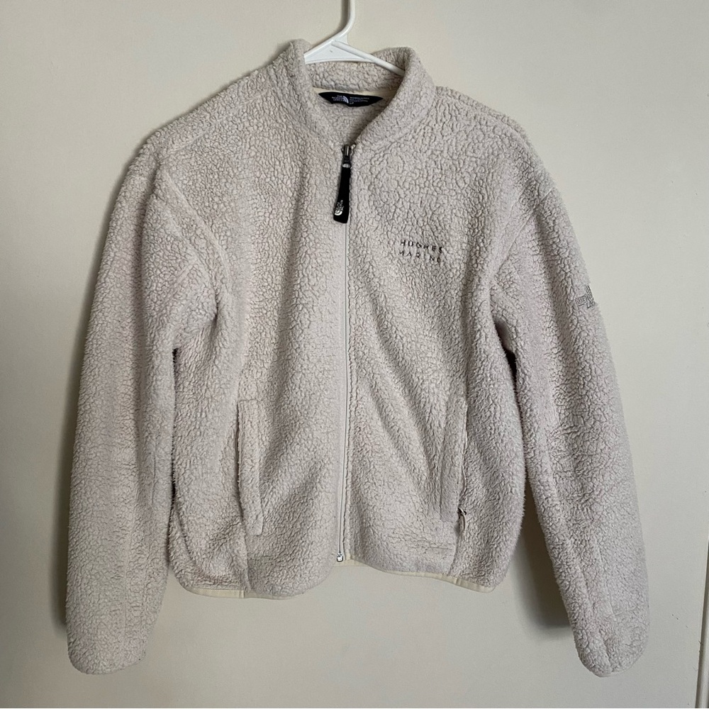 The north face Sherpa size small full zip ivory